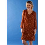 Robes évasées marron en polyester à manches longues Taille XL pour femme en promo 