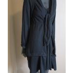 Robes d'été noires made in France à manches longues look vintage pour femme 