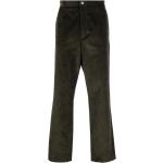 Pantalons droits Roberto Cavalli vert olive en velours stretch Taille 3 XL W46 pour homme en promo 