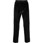 Pantalons droits Roberto Cavalli noirs à rayures en viscose pour homme en promo 