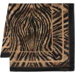 Roberto Cavalli tiger-print silk scarf - Marron