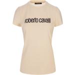T-shirts col rond Roberto Cavalli blanc d'ivoire à manches courtes à col rond Taille L classiques pour femme 
