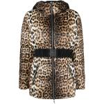 Doudounes matelassées Roberto Cavalli beiges à effet léopard à motif tigres à manches longues Taille XL pour femme en promo 