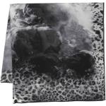 Roberto Cavalli Wild Leda-print silk scarf - Gris