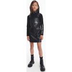 Robes en jean Calvin Klein noires en cuir synthétique de créateur Taille 16 ans pour fille en solde de la boutique en ligne Calvinklein.fr 