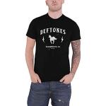 Deftones T Shirt Electric Pony Band Logo Nouveau Officiel Homme Noir Size XL
