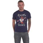 T-shirts à imprimés bleu marine Rolling Stones Taille XXL look Rock pour femme 