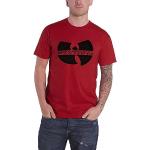 Rock Off officially licensed products WU-Tang Clan T Shirt Katana Logo Nouveau Officiel Unisex Rouge Size L