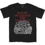 Rock Off Rage Against The Machine Crowd Masks Officiel T-Shirt Hommes Unisexe (XX-Large)