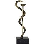 Statuettes en bronze bronze en bronze à motif serpents 