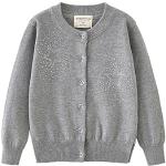 Cardigans gris en coton à strass look fashion pour fille de la boutique en ligne Amazon.fr 