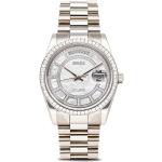 Montres Rolex Day-Date blanches seconde main pour homme 
