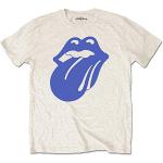 T-shirts blancs cassés à manches courtes Rolling Stones à manches courtes Taille L look fashion pour homme 