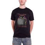 T-shirts à imprimés noirs Rolling Stones Taille M look Rock pour homme 