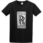 Rolls Royce Men T-Shirt Graphic Mens Cotton Casual Black Tee Shirt M