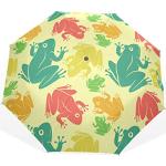 Parapluies pliants en polyester à motif grenouilles Tailles uniques look fashion pour femme 