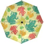 Parapluies pliants en polyester à motif grenouilles Tailles uniques look fashion pour femme 