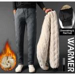 Joggings d'hiver gris foncé en polyester imperméables coupe-vents Taille 3 XL look casual pour homme 