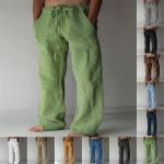 Pantalons classiques verts look casual pour homme 