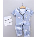 Pyjamas bleus Taille 2 ans look casual pour garçon de la boutique en ligne joom.com/fr 