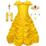 Déguisements jaunes de princesses La Belle et la Bête La Belle Taille 10 ans look fashion pour fille de la boutique en ligne joom.com/fr 