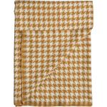 Couvre-lits marron en tweed 150x200 cm 