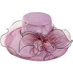 Chapeaux de mariage violets en polyester à perles Tailles uniques look fashion pour femme 