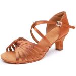 Chaussures de tango marron Pointure 39 avec un talon entre 5 et 7cm look fashion pour femme 