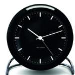 Rosendahl Design Group Horloge de table City Hall noir et blanc H x Ø 12x11cm
