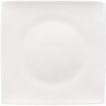 Assiettes carrées Rosenthal blanches en porcelaine diamètre 23 cm en promo 