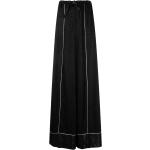 Pantalons de pyjama Rosetta Getty noirs en viscose pour femme en promo 