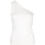 T-shirts Rosetta Getty blancs en jersey asymétriques pour femme 