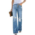 Jeans larges bleu ciel stretch Taille XXL look fashion pour femme 