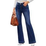 Jeans larges bleus stretch Taille XS look fashion pour femme 