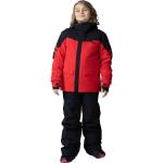 Vestes de ski Rossignol rouges enfant respirantes avec jupe pare-neige look fashion en promo 