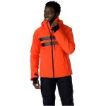 Vestes de ski Rossignol orange imperméables respirantes avec jupe pare-neige Taille L look fashion pour homme 