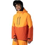 Vestes de ski Rossignol orange avec jupe pare-neige look fashion pour homme 