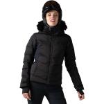 Vestes de ski Rossignol noires en lycra imperméables avec jupe pare-neige Taille L look fashion pour femme 