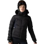 Vestes de ski Rossignol noires en lycra imperméables avec jupe pare-neige Taille M look fashion pour femme 