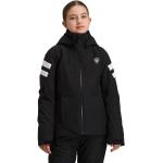 Vestes de ski Rossignol noires en lycra enfant respirantes avec jupe pare-neige look fashion en promo 