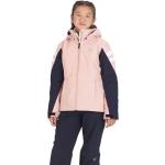 Vestes de ski Rossignol roses en lycra enfant respirantes avec jupe pare-neige look fashion en promo 