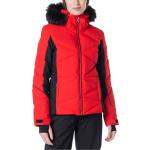 Vestes de ski Rossignol rouges en microfibre imperméables avec jupe pare-neige Taille S look fashion pour femme 