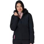 Vestes de ski Rossignol noires imperméables respirantes avec jupe pare-neige Taille S look fashion pour femme en promo 