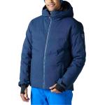 Vestes de ski Rossignol bleu nuit en microfibre imperméables respirantes avec jupe pare-neige Taille M look fashion pour homme 