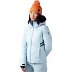 Vestes de ski Rossignol blanches imperméables respirantes avec jupe pare-neige Taille XS look fashion pour femme en promo 
