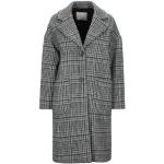 Manteaux en laine Rossopuro gris clair en velours à manches longues Taille S pour femme en promo 