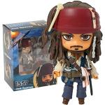 ROTEMADEGG Anime Figurine, Anime Personnages Pirates of The Caribbean Jack Sparrow PVC 10cm, Statue ModèLe De Collection De Fans D'Anime