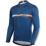 Maillots de cyclisme de printemps bleu marine en polyester respirants Taille S look fashion pour homme 