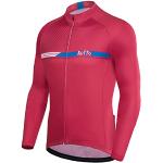 Maillots de cyclisme de printemps rouges en polyester respirants Taille XL look fashion pour homme 