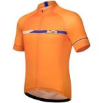 Maillots de cyclisme orange respirants à manches courtes Taille XL look fashion pour homme 